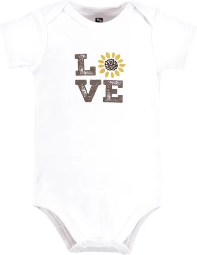 Vista 473 de Hudson Baby baby-girls Cotton Bodysuits 3-pack