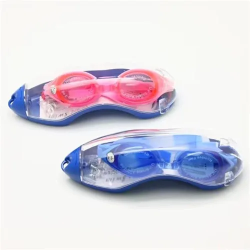 Vista 7 de Gafas de natación ópticas con hipermetropía +1.0 a +8.0, antivaho y protección UV (rosa, +5.0 Plus)