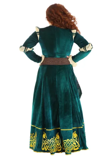 Vista 6 de Disfraz Plus Size Premium de Merida de Disney para Mujer Multicolor