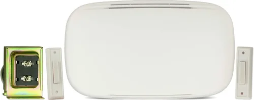 Vista 7 de Newhouse Hardware Two Note - Kit de timbre de puerta con cable con botón iluminado para transformador y montaje en superficie, 16 VAC/10 VA