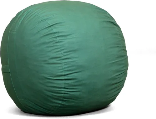 Vista 21 de Big Joe Fuf Silla Puf de Espuma de 5 Pies de Tamaño Extra Grande con Funda Extraíble para Niños, Adolescentes, Adultos, Onyx Lenox, Poliéster Tejido
