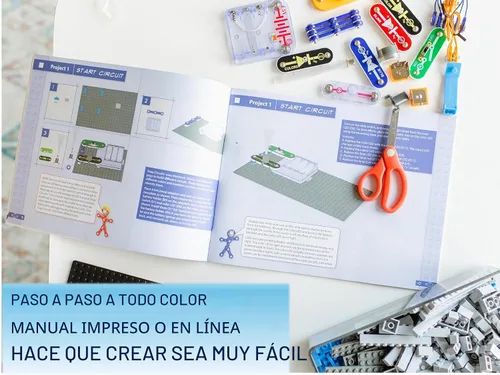 Vista 5 de Snap Circuits BRIC: Estructuras Kit de exploración de módulo y electrónica Más de 20 proyectos de matriz y módulo Manual de proyecto a