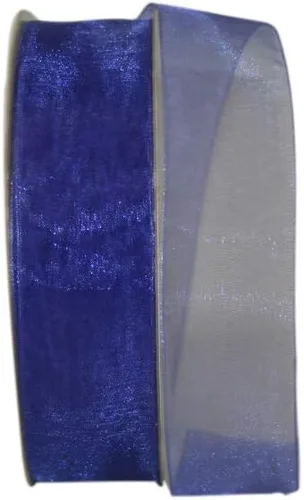 Vista 46 de Reliant Ribbon 25621-053-09C Cinta transparente de gasa, 1-1/2 pulgadas x 100 yardas, azul