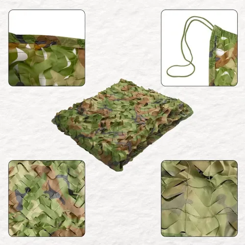 Vista 3 de LOOGU - Red de camuflaje militar para caza y acampada, 6.5 x 10 pies, 6.5 x 26 pies, 10 x 10 pies, 10 x 13 pies, 10 x 16.5 pies, 13 x 16.5 pies