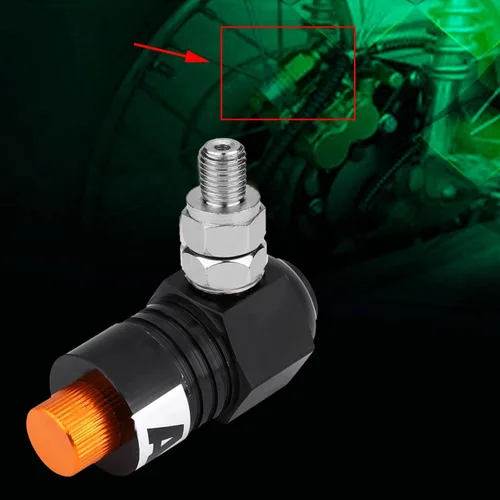 Vista 5 de ABS para motocicleta Sistema de frenado antibloqueado de la motocicleta Sistema de asistencia de pinza de freno de tornillo ABS negro 2.638 in