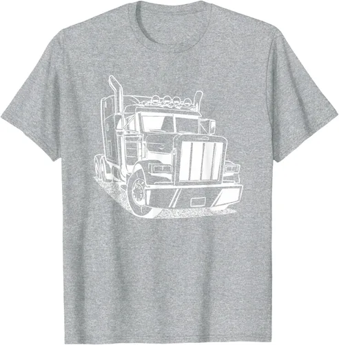 Vista 35 de Diesel Big Rig 18 Wheeler - Camiseta de camionero para camionero, Negro, S