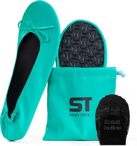 Vista 25 de Silky Toes Zapatos planos plegables para mujer, zapatos de ballet para A-Negro
