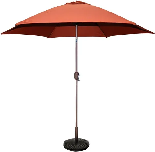 Vista 7 de Paraguas de mercado Tropishade 9 ft Bronce de aluminio con cover Beige de poliéster, Beige