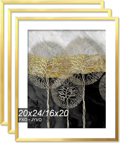 Vista 67 de Fxojyvo Marco de Fotos de 4x6, Muestra Foto de 3.5x5 con Paspartú o 4 x 6 Sin Paspartú, Liviano y de Alta Transparencia Marco de 4 por 6 para Pared
