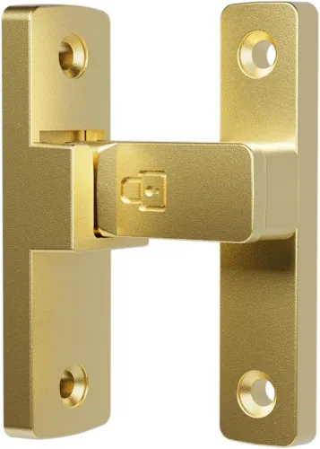 Vista 8 de ETEKJOY Pestillo de cerradura abatible resistente de 90/180 grados para puerta deslizante/oscilante, portón, granero, garaje, jardín, valla, Negro