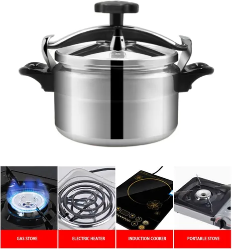 Vista 5 de Olla a presión, fácil de abrir, cerrar, recipiente a presión duradero, a prueba de explosiones, seguro multiusos para el hogar (3L)