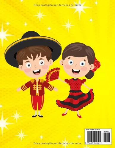 Vista 2 de España libro para colorear para niños Hermosos paisajes y cultura de España y Madrid para niños y preescolares, regalo perfecto para los amantes