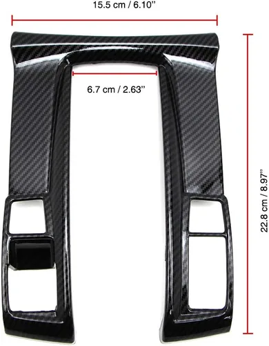 Vista 3 de Dreamseek Cubierta de panel de cambio automático de palanca de cambios para Honda Civic de 10ª generación 2016 2017 2018 2019 2020 2021 Sedan