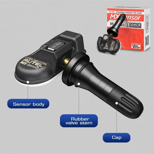 Vista 8 de Autel TPMS MX Sensor 315 433Mhz 2 en 1 Sensores de llantas, nivel OE, Press-Release universal, 100% programable por TPMS Tool TS408S TS501 PRO