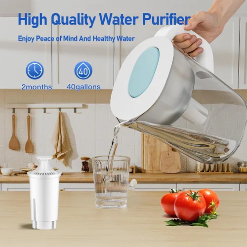 Vista 2 de Repuesto para filtro de agua Brita, repuesto para jarras y dispensadores de agua Brita, Classic OB03, Mavea 107007, 35557, filtro de agua