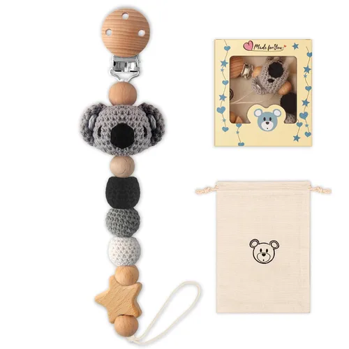 Vista 8 de Clip para chupete, lindo clip para chupete de animales para niños y niñas, la mayoría de los chupetes, mordedores de bebé, baby shower y artículos