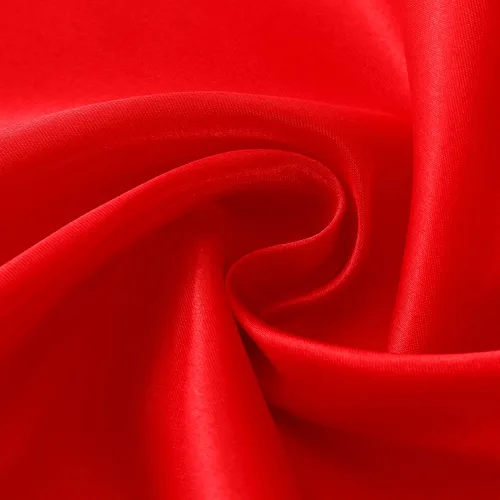 Vista 6 de Horbaunal - Juego de 12 caminos de mesa de satén rojos de 12 x 108 pulgadas, caminos de mesa suaves para bodas, banquetes y fiestas de cumpleaños