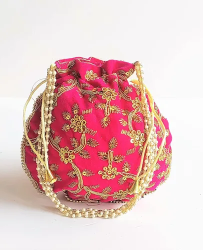 Vista 8 de PANACHE MERCHANT - Bolsa decorativa para mujer, bolsa Batwa con mango de perlas, bolso de mano para mujer