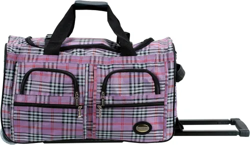 Vista 23 de Rockland Rolling Duffel Bag, Black, 22" Negro (Blackdot)