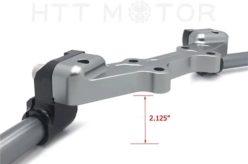 Vista 5 de HB-YMT07-A- Nuevo juego de manillar de placa adaptador de clip compatible con MT-07 FZ-07 2014-2017 gris