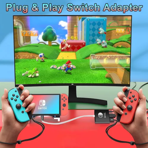 Vista 3 de Dock Replacement for Nintendo Switch & Switch OLED (Not Support Switch 2) Portable Docking Station TV Adapter Support 4K60Hz Display Must-Have
