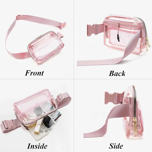 Vista 4 de Bolso cruzado para mujeres y hombres, bolsa ligera para viajes, senderismo, ciclismo, bolso cruzado antirrobo, color negro