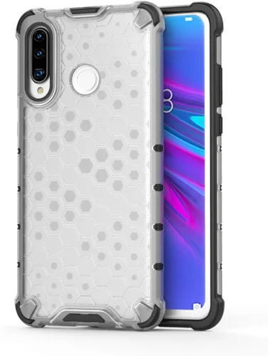 Vista 254 de Pzwoxukhov Funda compatible con Huawei Nova 3i, compatible con Huawei P Smart+ 2018 Honeycomb Anti-Drop Shock-Absorbing Case Negro