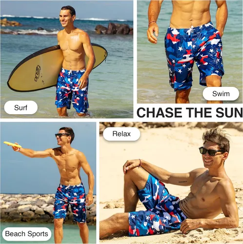 Vista 5 de Kanu Surf - Traje de baño Mirage para hombre (talla regular y grande)
