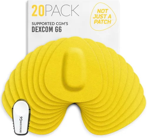 Vista 18 de Not Just A Patch Dexcom - Parches adhesivos G6 (paquete de 20) – Dexcom G6 adhesivos adhesivos para piel – Resistente al agua Dexcom Overpatch G6