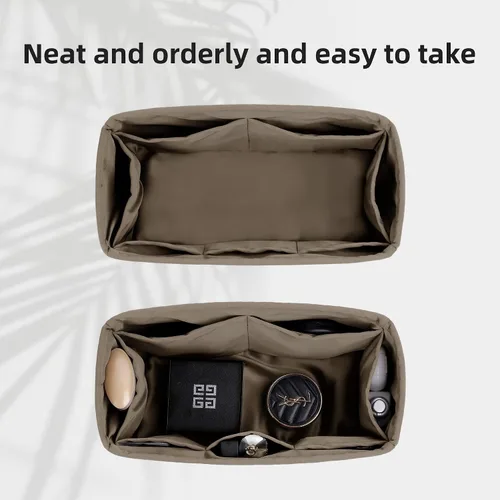 Vista 5 de DGAZ Organizador de bolso, organizador de bolsas de seda, bolso de lujo y moldeador de bolsas para Lindy 19263034 (gris Etoupe, LD26)