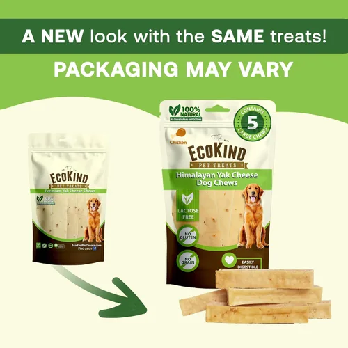 Vista 7 de EcoKind Masticables Premium de Queso de Yak Dorado del Himalaya para Perros, Golosinas para Perros de Raza Grande, Totalmente Natural, Masticable