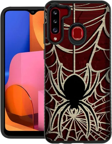 Vista 6 de CasesOnDeck - Carcasa resistente compatible con Samsung Galaxy A21 y A21 (armadura cepillada)
