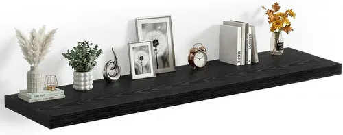Vista 59 de Heimlove Estantes Flotantes de 12 Pulgadas de Profundidad, Estante de Pared de 12 x 12 Pulgadas de Largo, Estante de Exhibición y Almacenamiento