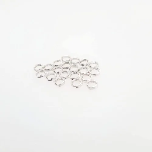 Vista 7 de 20 piezas de anillo redondo dividido de plata de ley de 0.138 in para abalorios y búsqueda de joyas por CRAFT WIRE