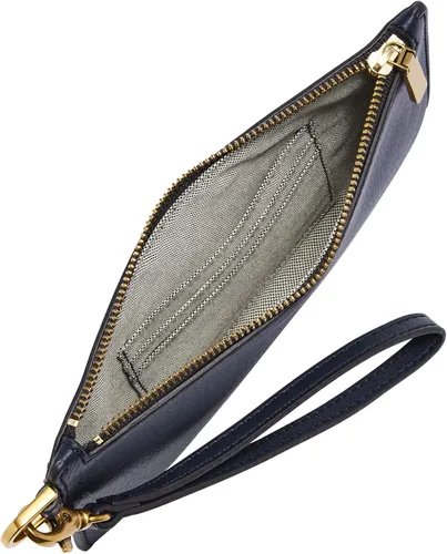 Vista 3 de Fossil Cartera pequeña de cuero para mujer con correa extraíble