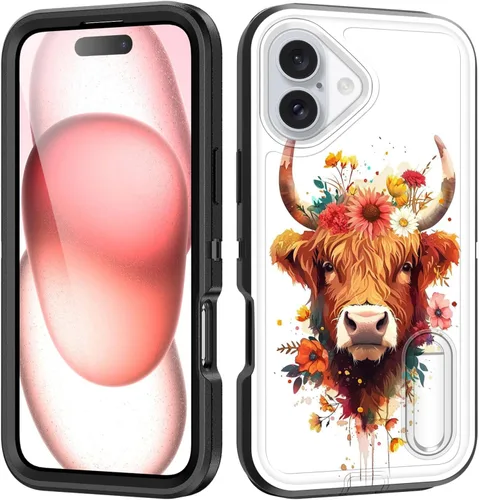 Vista 143 de Funda para iPhone Air con soporte integrado, a prueba de golpes, polvo y caídas, 3 capas, grado militar, funda protectora para iPhone Air de 6.5
