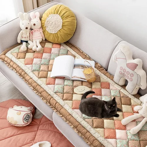 Vista 9 de Fundas mullidas para sofá de mascotas, protector de sofá para perros, cojín de algodón grueso, funda de sofá para mascotas, funda de sofá para cama