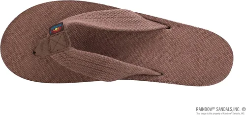 Vista 3 de Rainbow Sandals Cáñamo de arco de doble capa para mujer con correa ancha