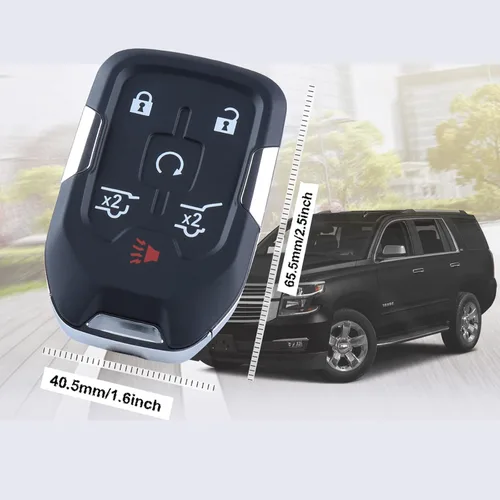 Vista 4 de Reemplazo autoprogramable para llavero inteligente de proximidad para Chevy Suburban Tahoe GMC Yukon 2015, 2016, 2017, 2018, 2019, 2020, Chevy