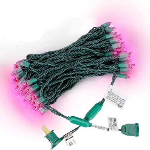 Vista 12 de 100 Unidades Luces LED de Navidad Aguamarina – 50 pies, luces de Navidad aguamarina de 5mm para exteriores de grado comercial, impermeables