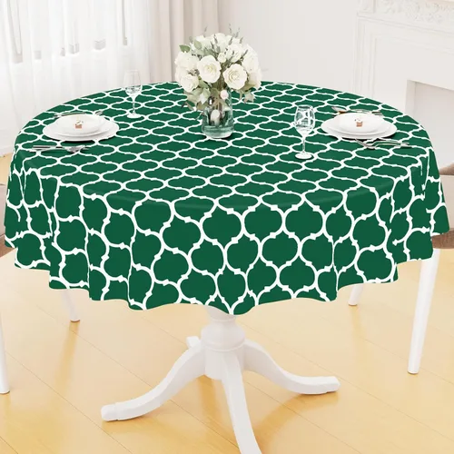 Vista 8 de Smiry - Mantel cuadrado de vinilo impermeable con respaldo de franela para mesas cuadradas, manteles de plástico lavables a prueba de derrames