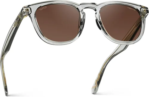 Vista 9 de WearMe Pro WMP Eyewear - Gafas de sol polarizadas deportivas y de golf para hombre: montura redonda, lentes antirreflejos, almohadillas