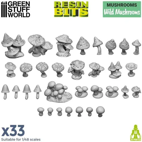 Vista 2 de Green Stuff World para Modelos y Miniaturas - Wild Hongos 11608