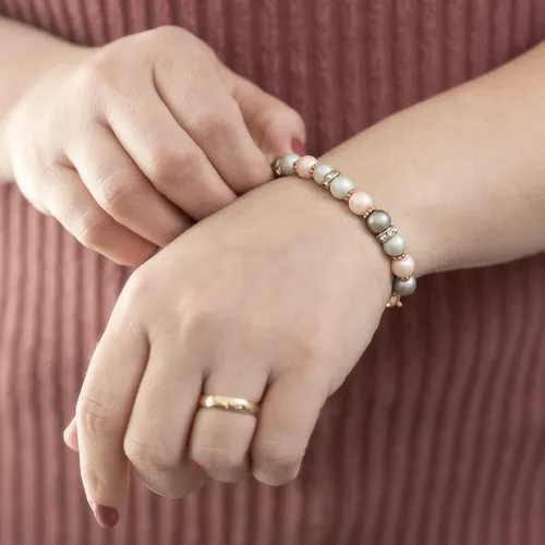 Vista 5 de Pulsera de alerta médica de oro rosa, pulsera médica de repuesto intercambiable de identificación médica, etiqueta de identificación no incluida