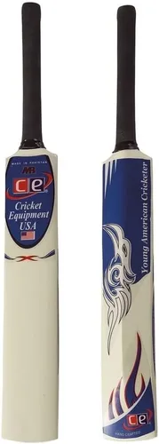 Vista 2 de Junior Cricket Bat Set Wooden Gift Size 4, 6 Includes Stumps Ball Bat Carrying Bag