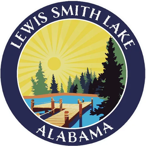Vista 3 de Lake Dock – Lewis Smith Lake – Alabama 3.5" Ventana Coche Camión Pegatina Adhesivo Vacaciones Aventura Tema Novedad Apliques