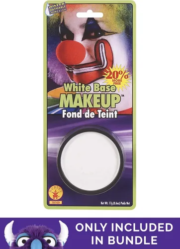 Vista 3 de Disfraz de payaso Pierrot vintage de talla grande