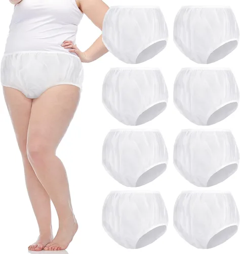 Vista 10 de 9 piezas de ropa interior impermeable para incontinencia, pantalones de plástico a prueba de fugas, protector de incontinencia, protector de pañal