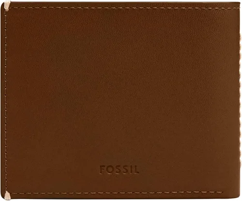 Vista 11 de Fossil Billetera plegable de cuero para hombre con ventana de identificación abatible para hombres
