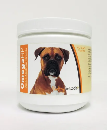 Vista 29 de Healthy Breeds Affenpinscher Omega HP - Masticables suaves para piel y pelaje, 60